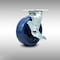 Service Caster 6 Inch Stainless Steel Solid Poly Swivel Caster with Roller Bearing and Brake SCC-SS30S620-SPUR-TLB - alternate 1